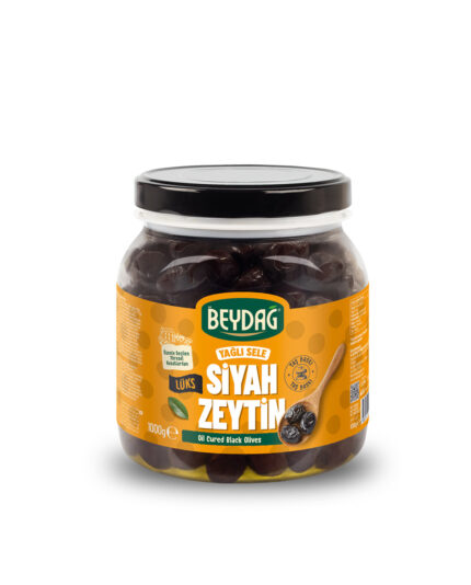 LUKS_TAS_BASKI_SIYAH_ZEYTIN_1000GR_MOCKUP Beydağ 291-320 Lüks Yağlı Sele Siyah Zeytin 1 kg