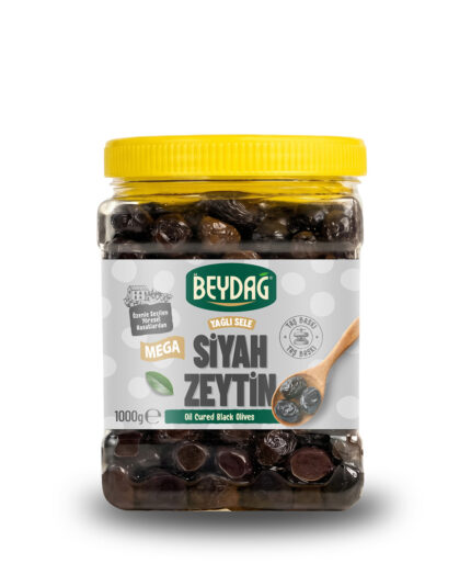 SiyahZeytin-YagliSele-Mega-1kg-Mockup Beydağ 321-380 Mega Yağlı Sele Siyah Zeytin 1 kg
