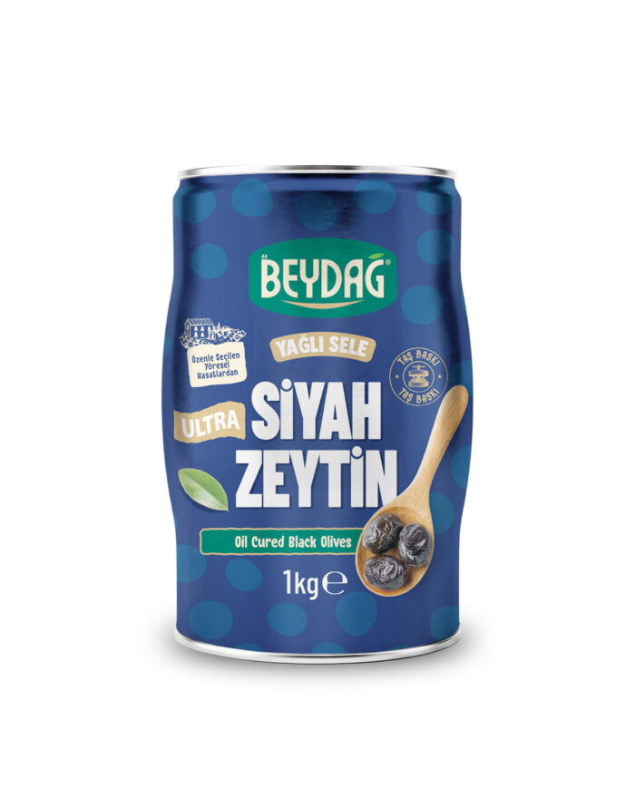 SiyahZeytin-YagliSele-Ultra-Fici-1kg-Mockup Beydağ 181-200 Ultra Yağlı Sele Siyah Zeytin 1 kg
